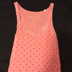 Pink Poka dotted tank top
